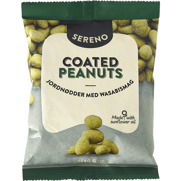 Ristede peanuts m. wasabi