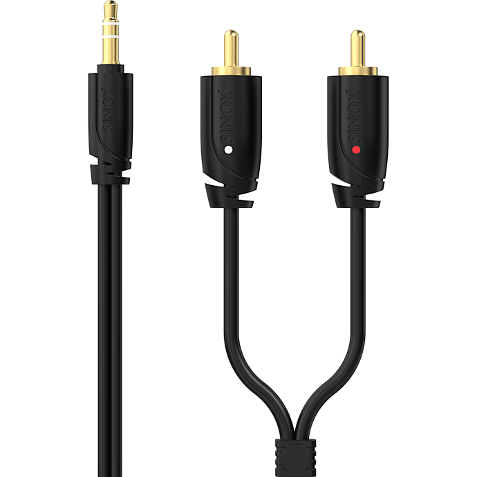 Sinox PRO 3,5mm mini jack til phono kabel 5 meter