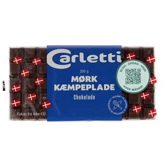 Mørk chokoladeplade 45% kakao