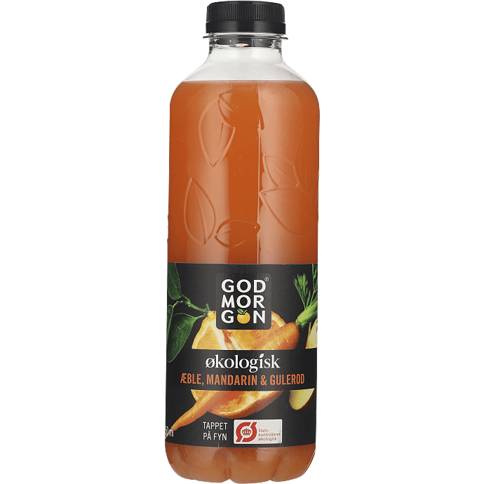 Juice m. æble, mandarin og gulerod øko