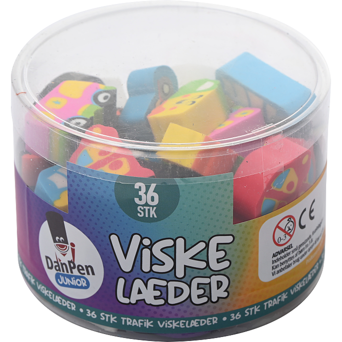 Danpen junior viskelæder 36-pak