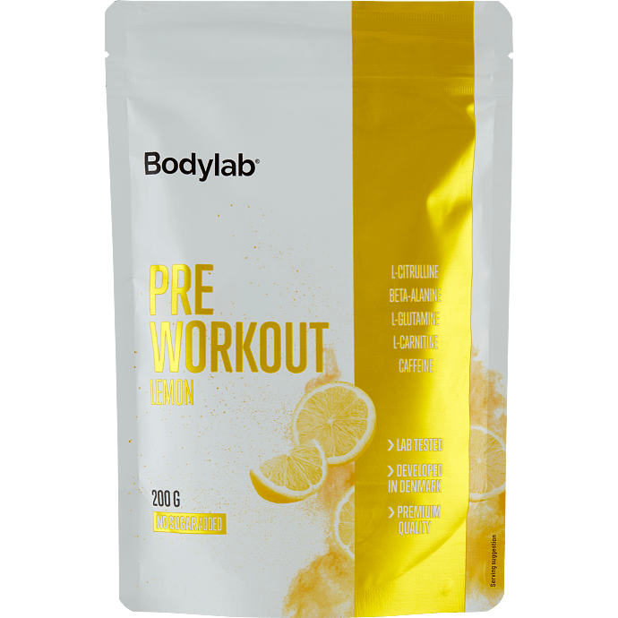 Pre Workout-pulver Lemon