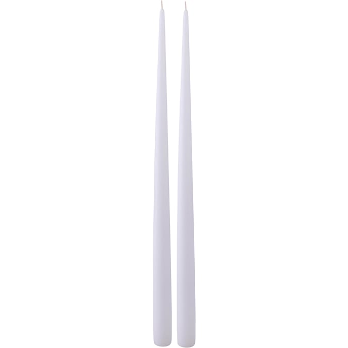 Windsor hånddyppede stagelys 39 cm 2-pak - hvid