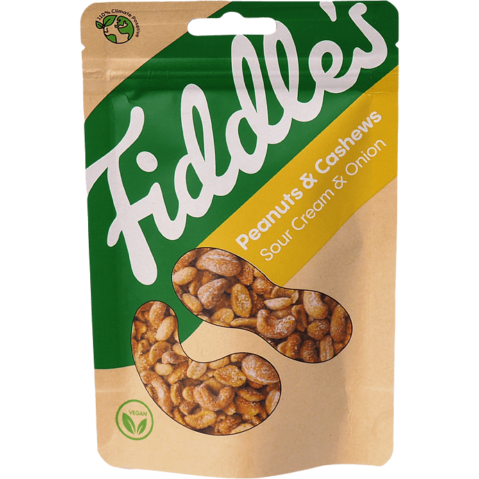 Peanuts og cashewnødder m. sour cream & onion
