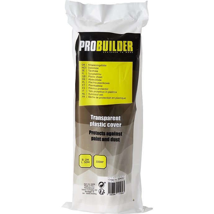 Folieplast afdækningsfolie 2x50 meter