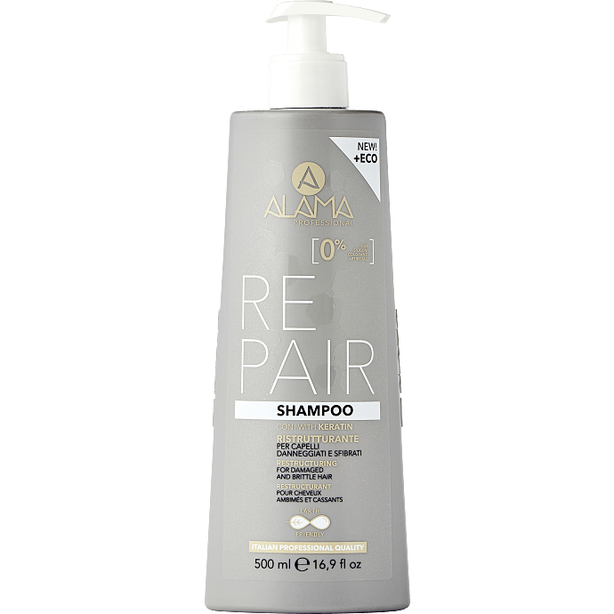 Shampoo m. keratin skadet og uregerligt hår