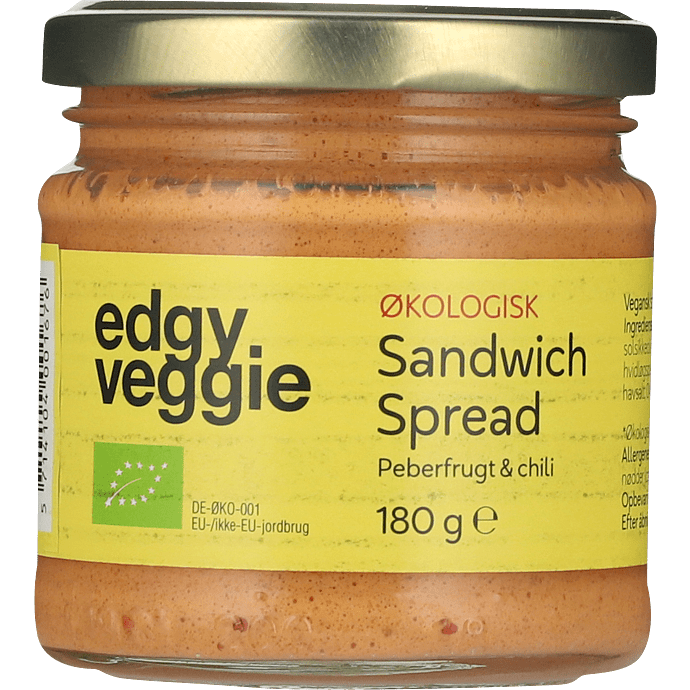 Smørepålæg m. peberfrugt og chili vegansk øko