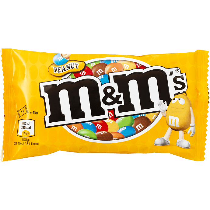 Peanuts m. chokoladeovertræk og sukkerskal