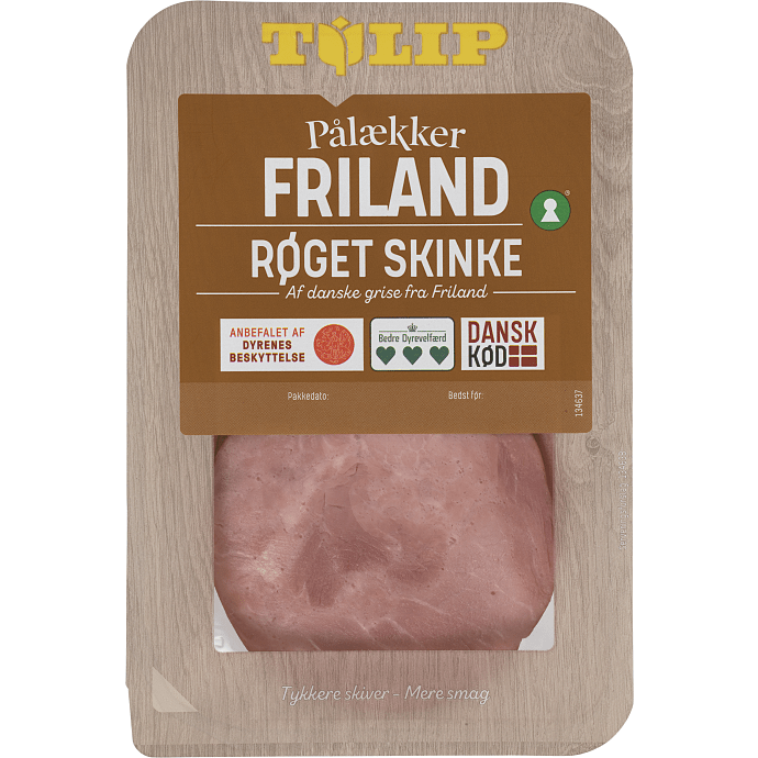 Røget skinke i skiver friland