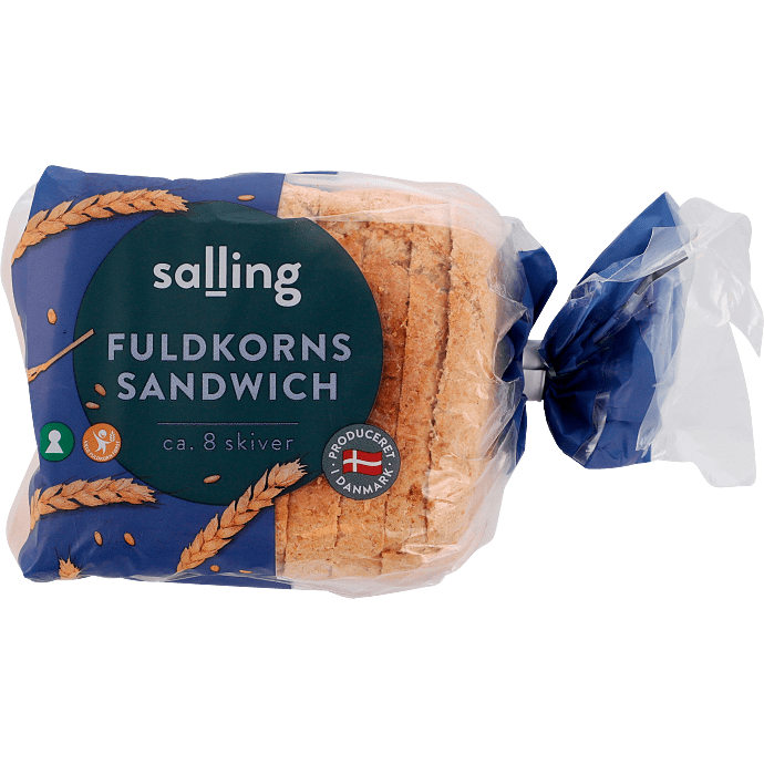 Fuldkornssandwichbrød
