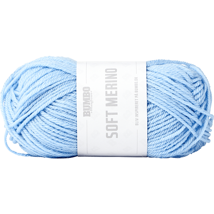 BUMBO Soft Merino Fine Uldgarn - Pastel blå 1130