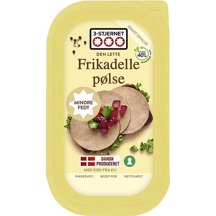Frikadellepølse i skiver 9% fedt