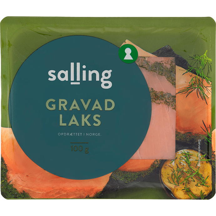 Gravad laks i skiver