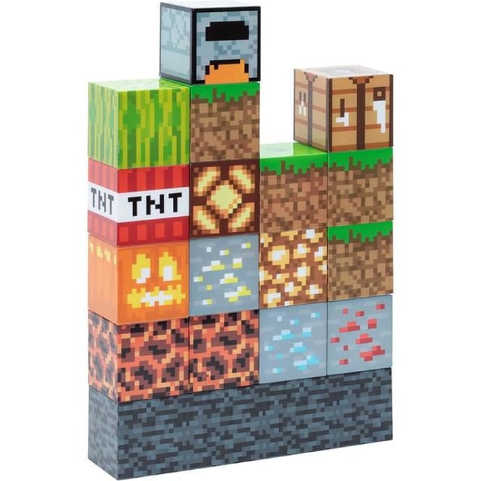 Minecraft lampe - multifarvet