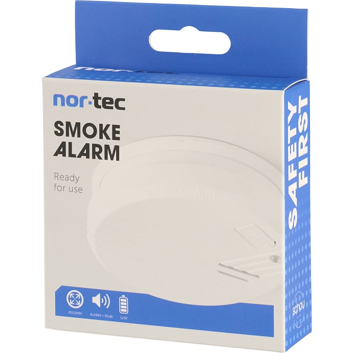 NOR-TEC optisk røgalarm - hvid