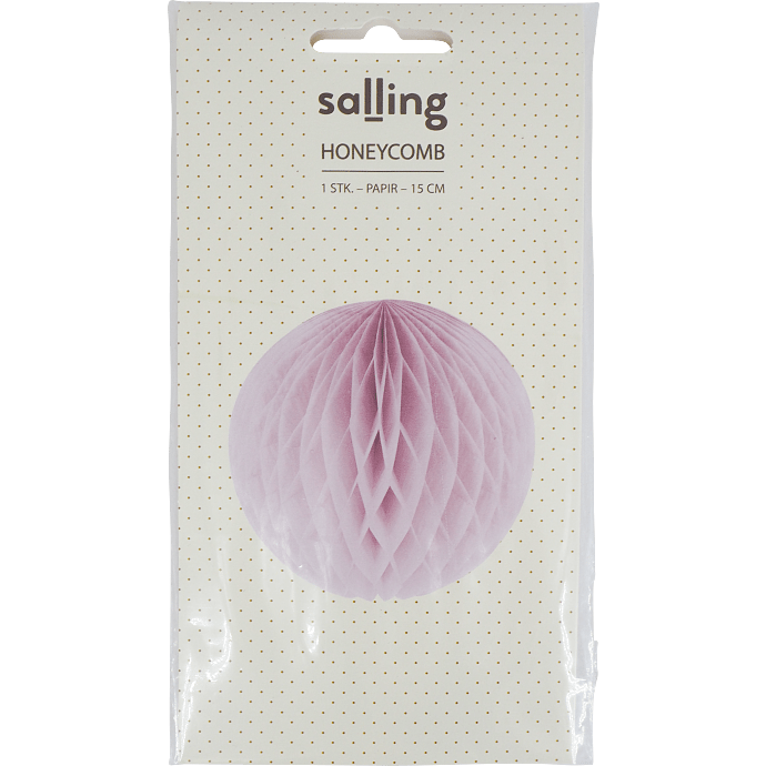 Salling honeycomb Ø: 15 cm - Lyserød