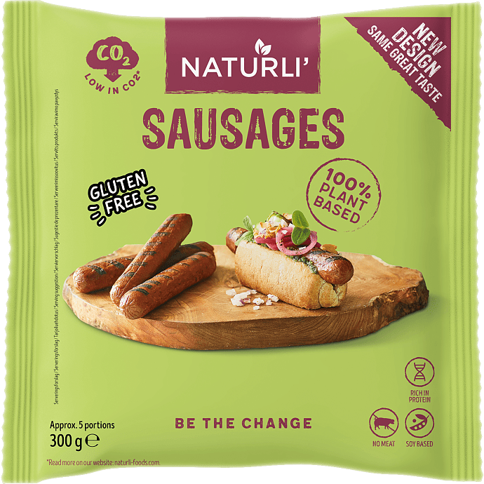 Plantebaserede pølser vegansk