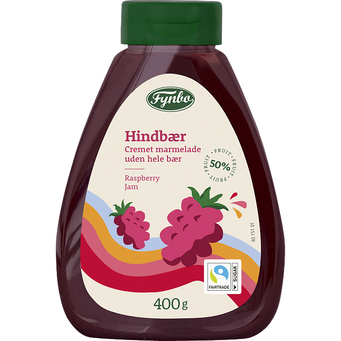 Cremet hindbærmarmelade squeezer
