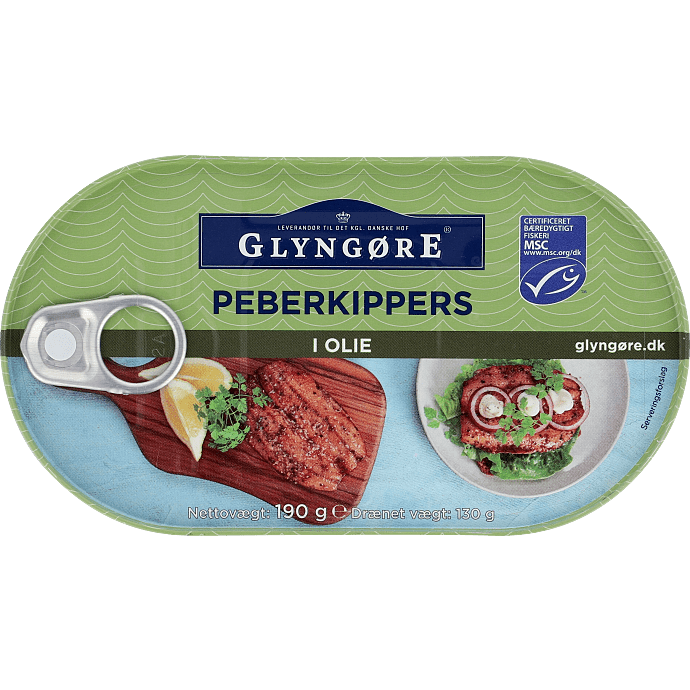 Kippers i olie m. peber