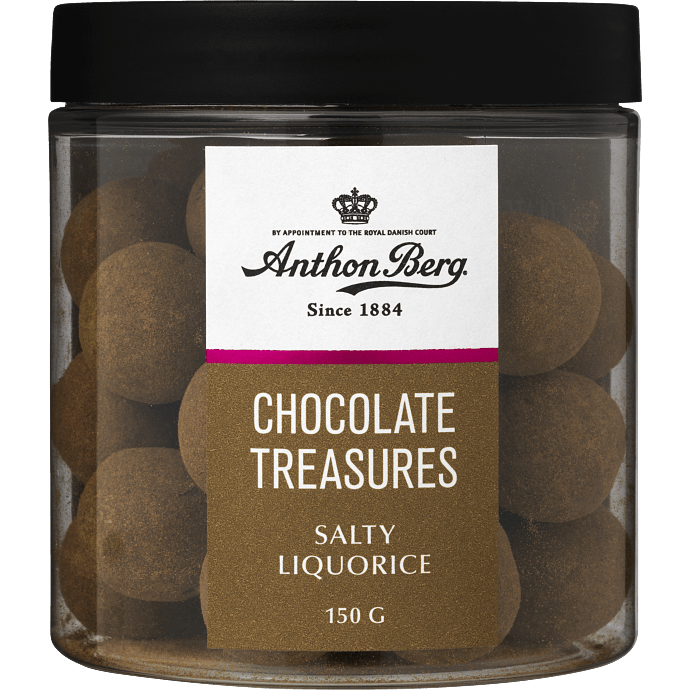 Saltlakrids m. mælkechokolade og lakridspulver