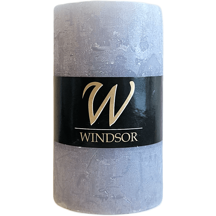 Windsor rustikt bloklys 7x12 cm - lys lilla