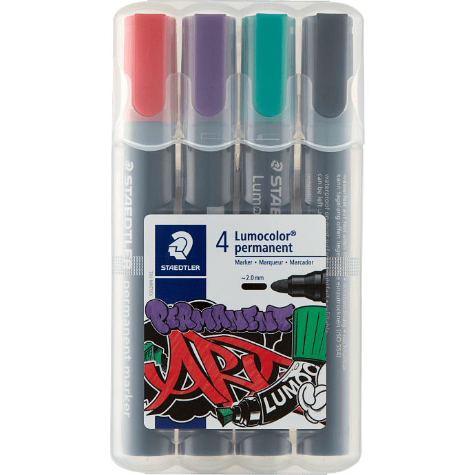 Staedtler Lumocolor permanent marker 4 stk. - flere farver