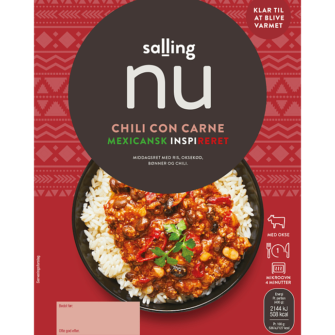 Chili con carne m. ris