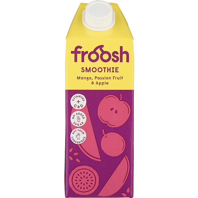 Smoothie m. mango, passionsfrugt og æble