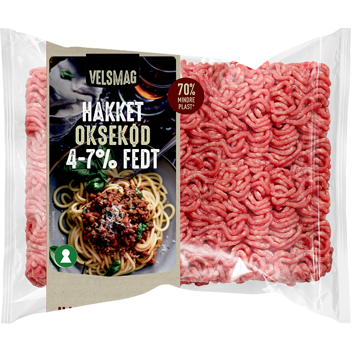 Hakket oksekød 4-7% fedt