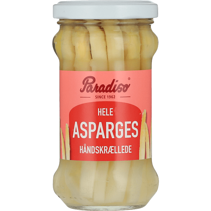 Hele hvide asparges