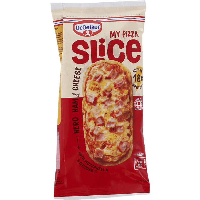 Pizza m. skinke og ost mini