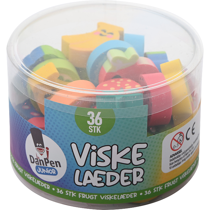 Danpen junior viskelæder 36-pak