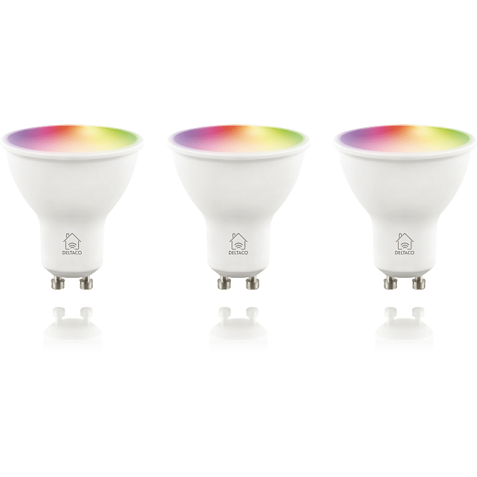 Deltaco Smart LED-pærer 3-pak GU10