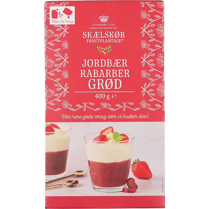 Jordbær-rabarbergrød