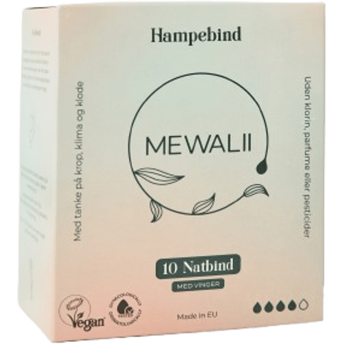Mewalii natbind af hamp 10 stk.