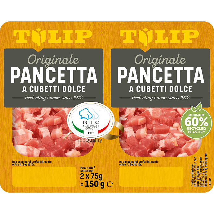 Tørret pancetta i tern