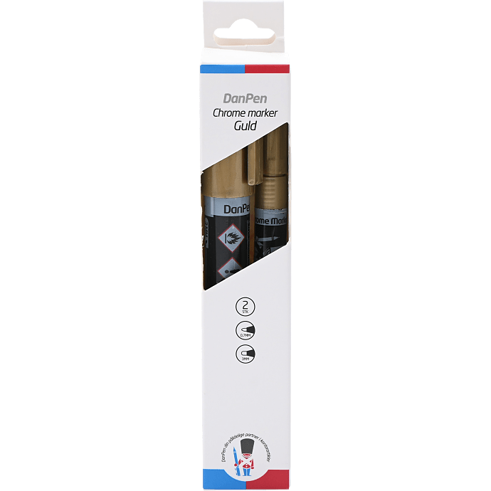 Danpen marker guld 2-pak