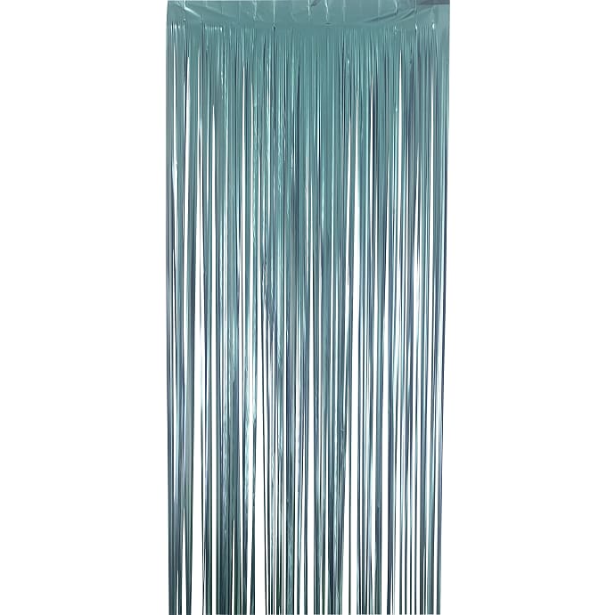 Salling lamettagardin 90x250 cm - mat lyseblå
