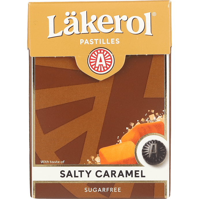 Lakridspastiller m. saltkaramelsmag sukkerfri