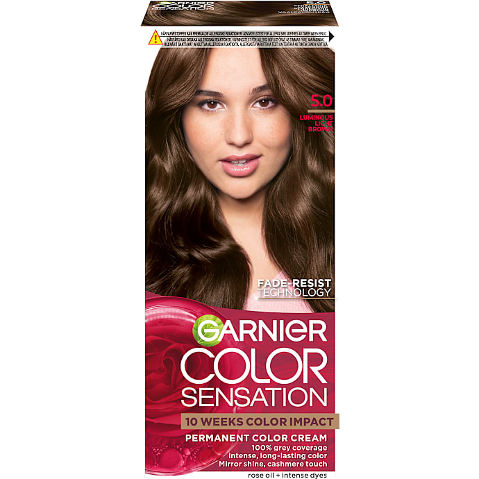 Permanent hårfarve 5.0 Luminous Light Brown m. roseolie