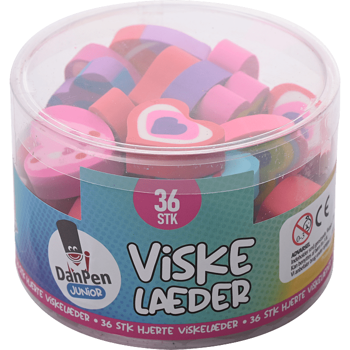 Danpen junior viskelæder 36-pak