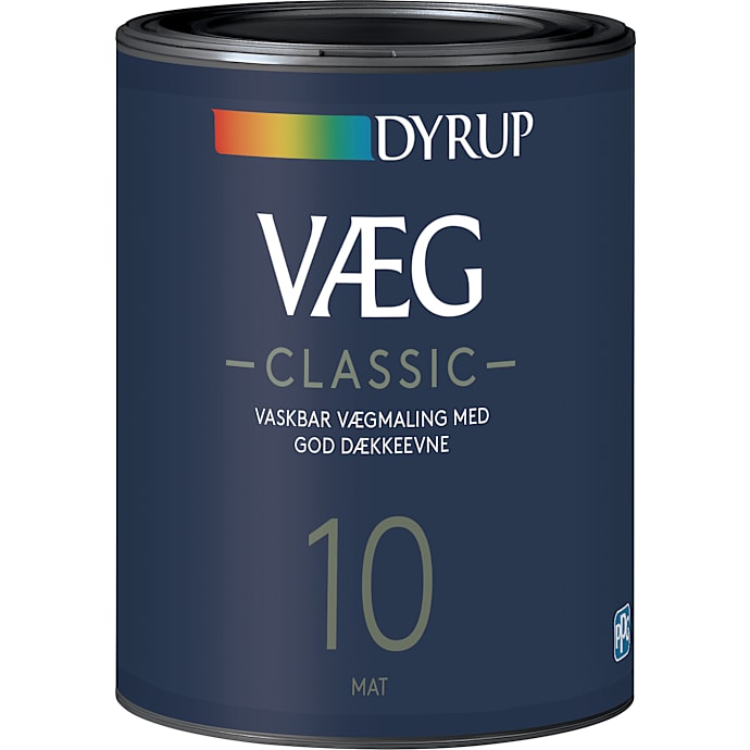 Dyrup vægmaling Classic 0,75 liter - hvid
