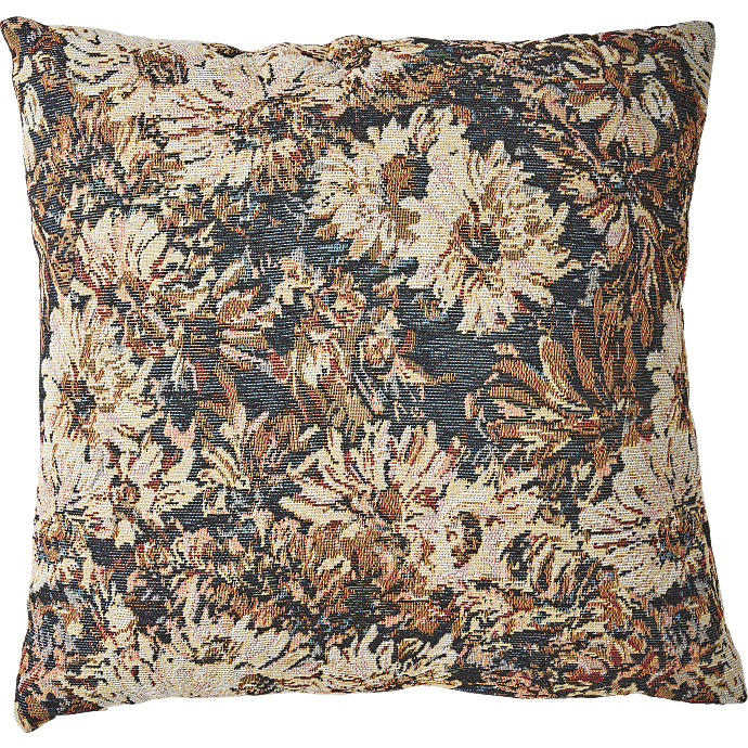 Salling pyntepude - brune blomster