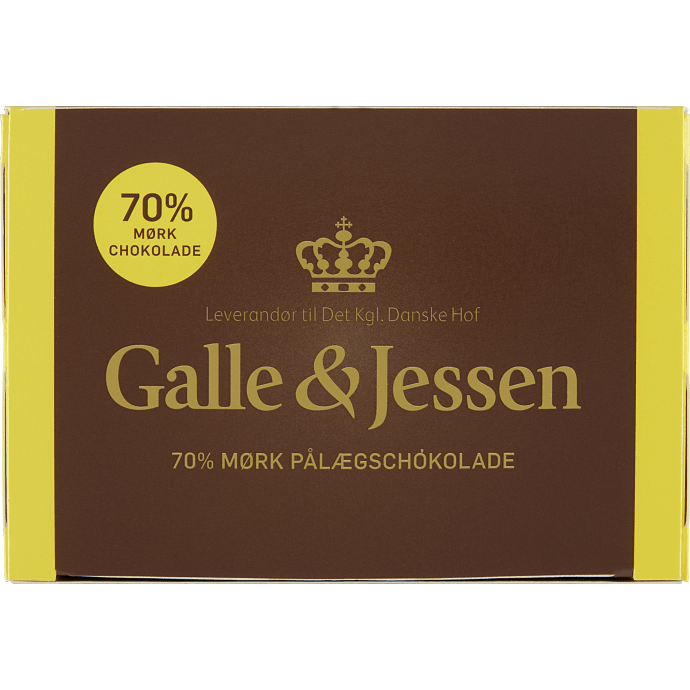 Mørk pålægschokolade 70% kakao