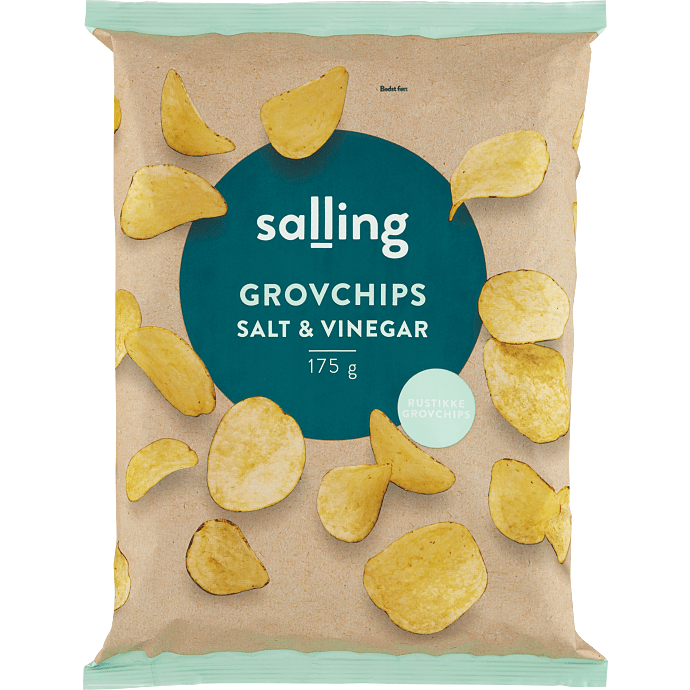 Grovchips m. salt og eddike