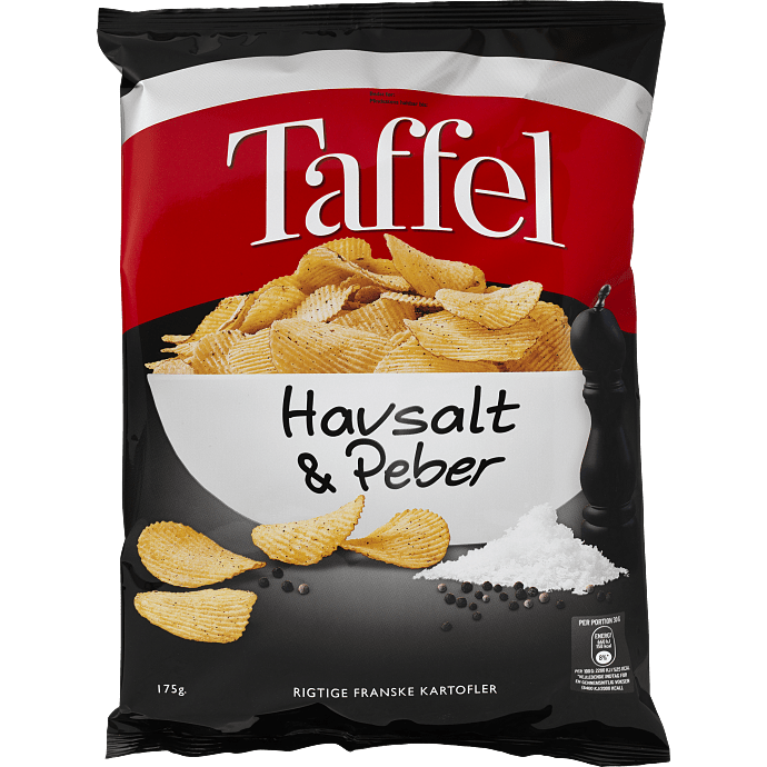 Chips m. havsalt og peber