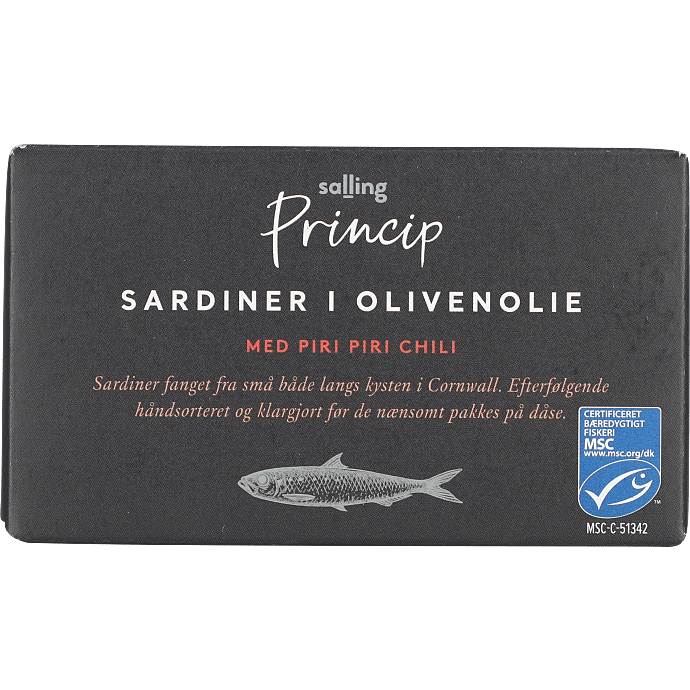 Sardiner i olivenolie m. piri piri chili