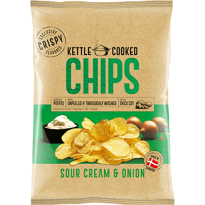 Chips m. sour cream & onion