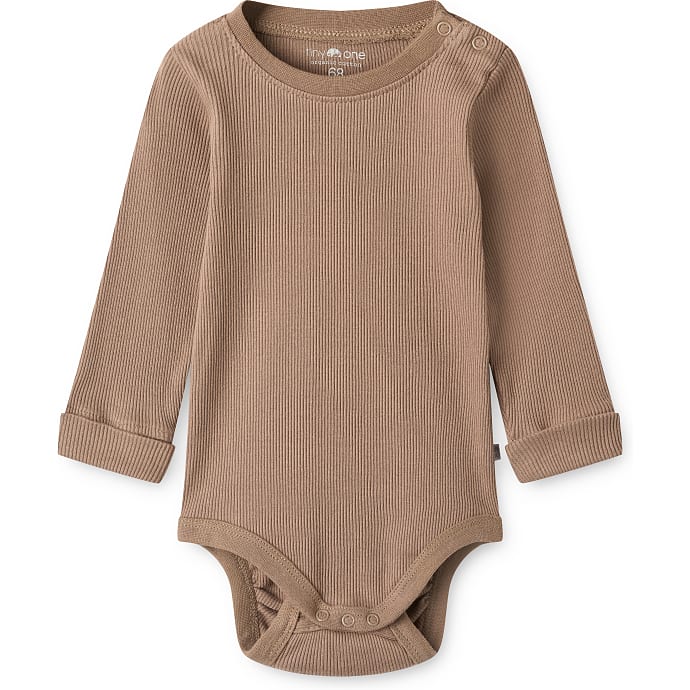 Tiny One baby body str. 68 - brun