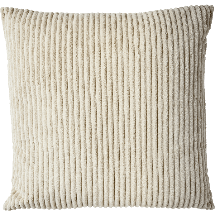 Salling pyntepude - beige bred fløjl